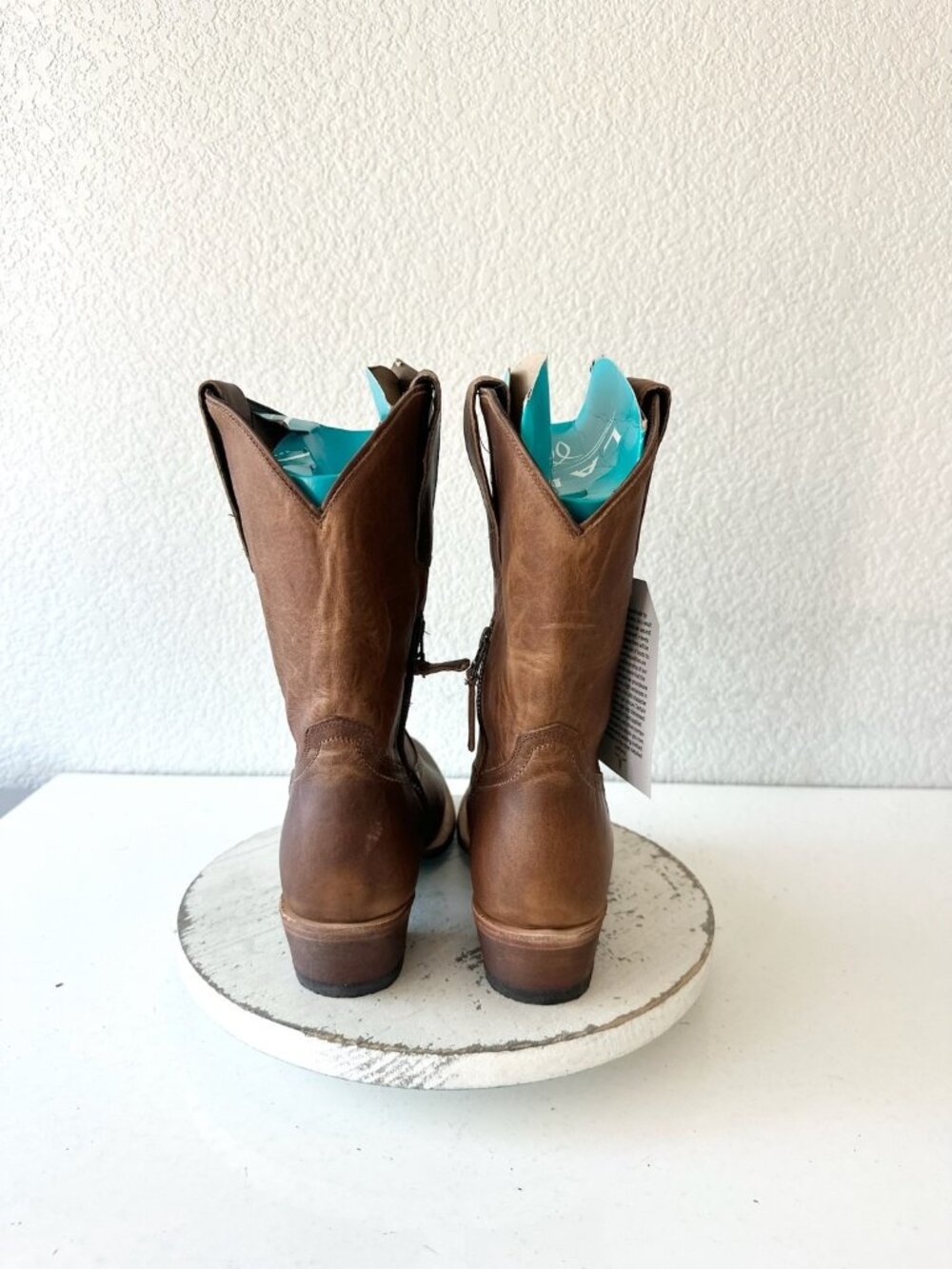 Lane PLAIN JANE Desert Clay Midi Cowboy Boots Brown Western Cowgirl Short 10 - Picture 3 of 11